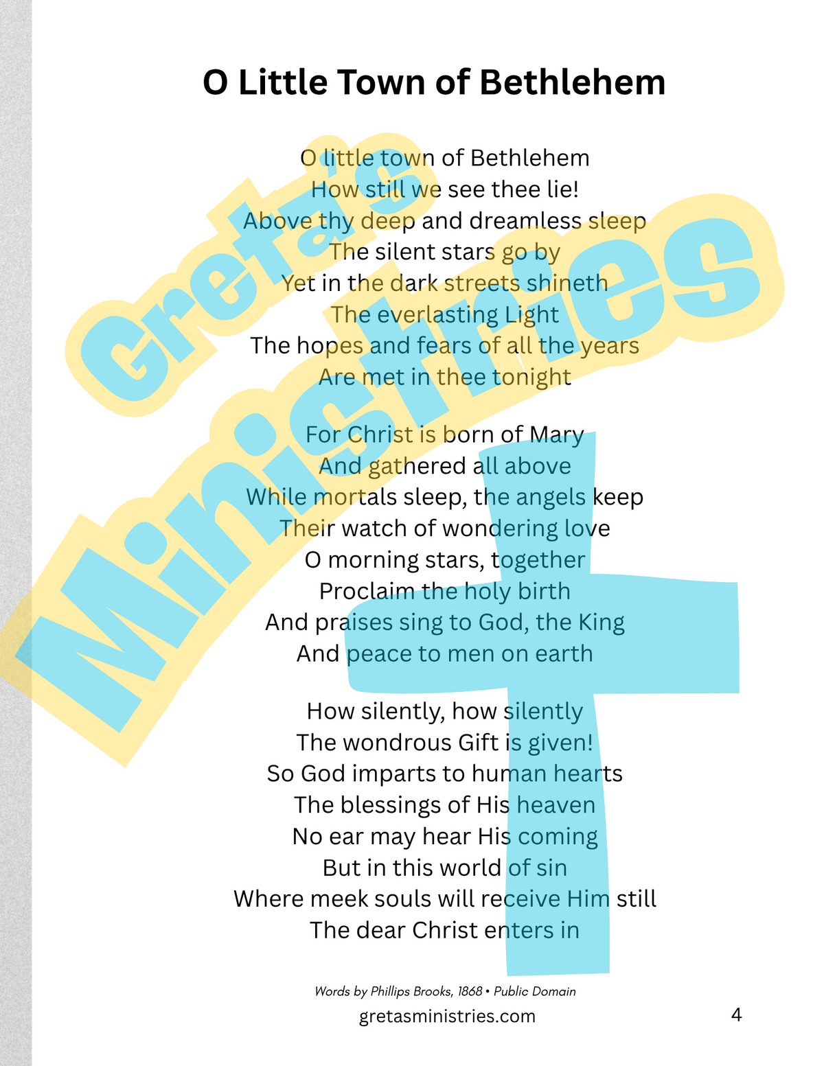 Christmas Carols & Coloring Book | Christian Christmas Songs & Coloring Pages