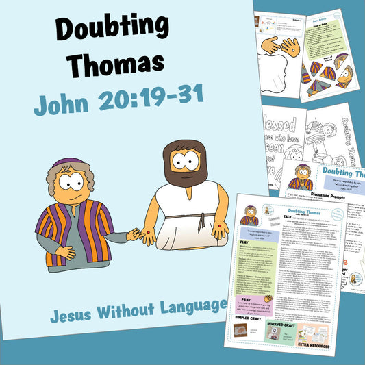 John 20 - Doubting Thomas | Ministry lesson, Bible crafts, Games