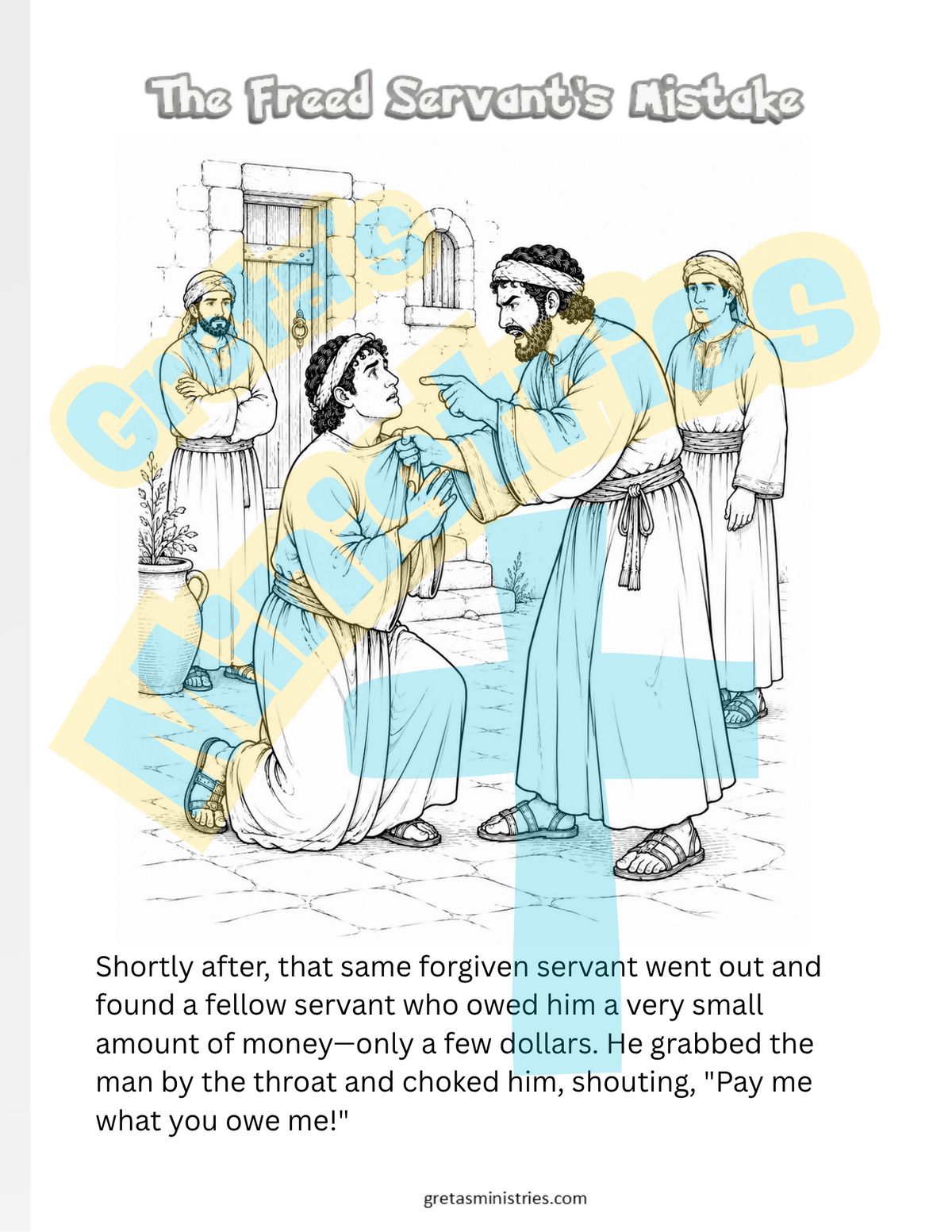 Parable Unforgiving Servant | Sunday School Lesson Plan | Forgive & Give GAME!