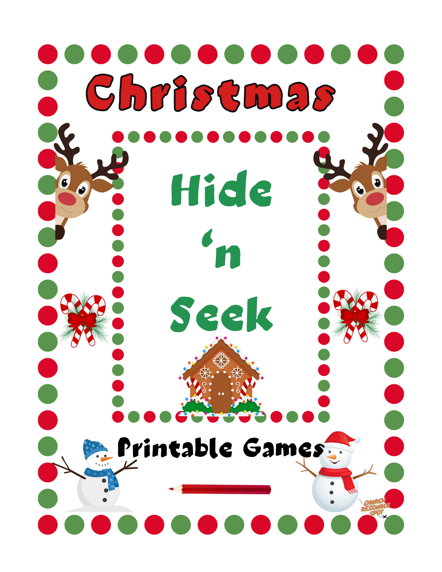 Christmas Hide 'n Seek Printables