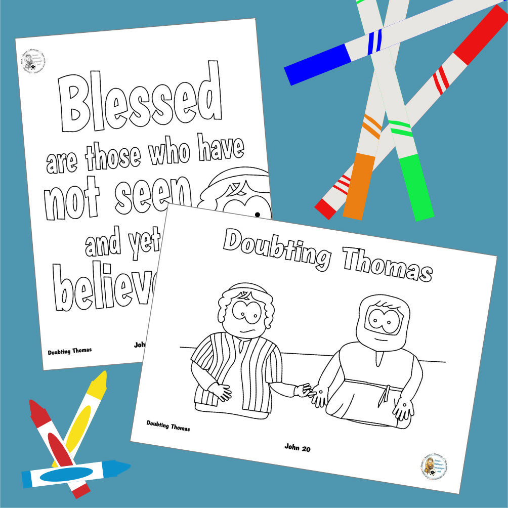 John 20 - Doubting Thomas | Ministry lesson, Bible crafts, Games