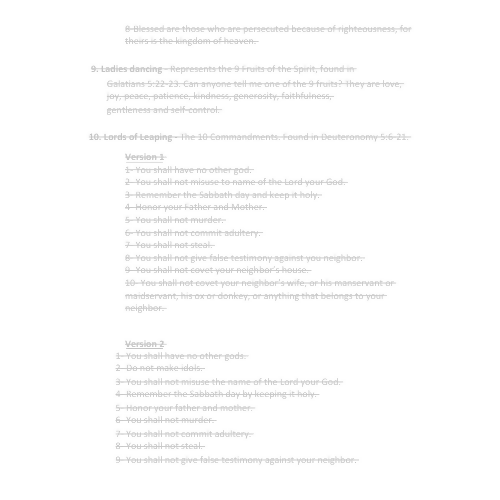 Lesson - The Secret Messages in “The 12 Days of Christmas”