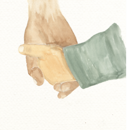 holding hand