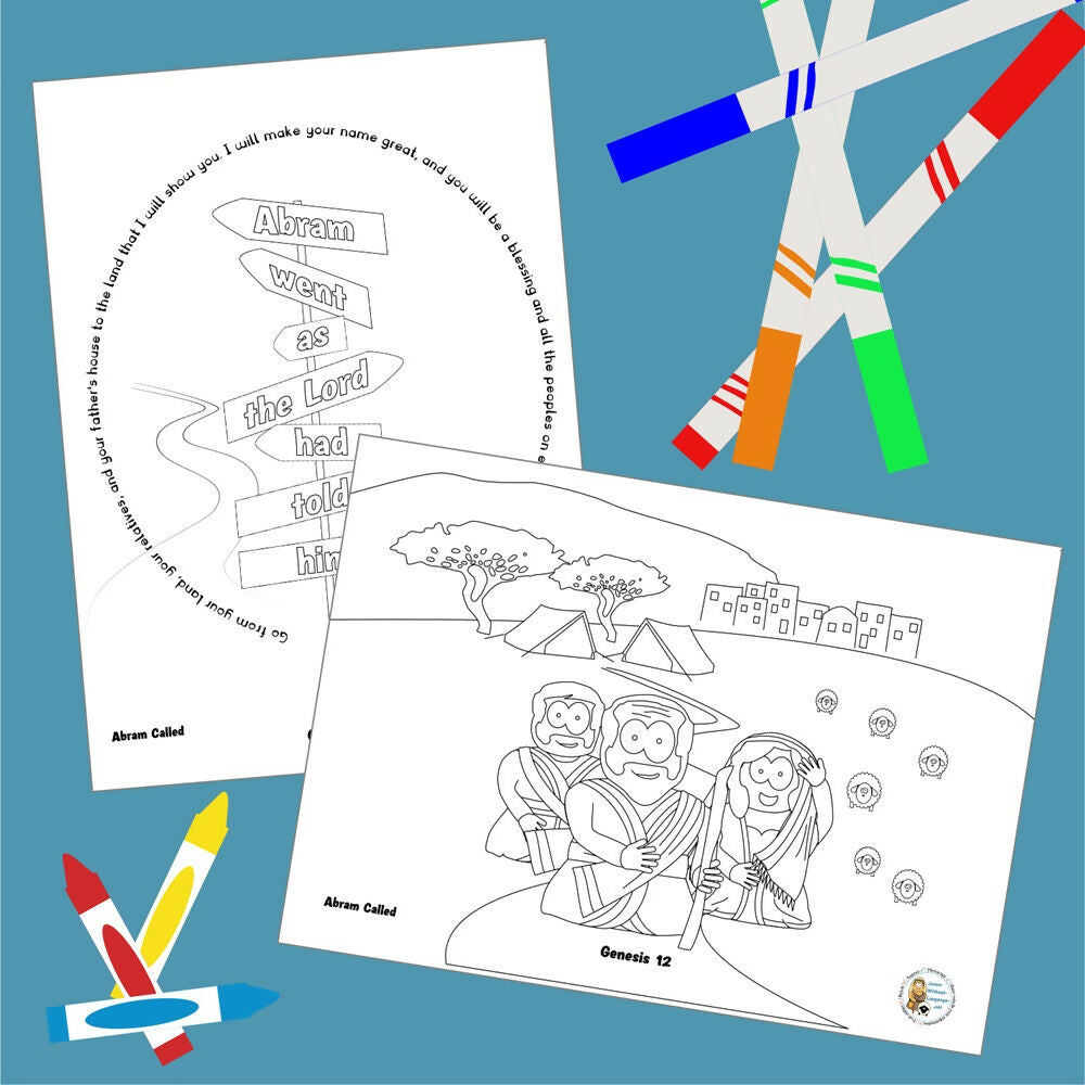 Genesis 12 - Abram Called | Ministry lesson, Bible crafts, Games