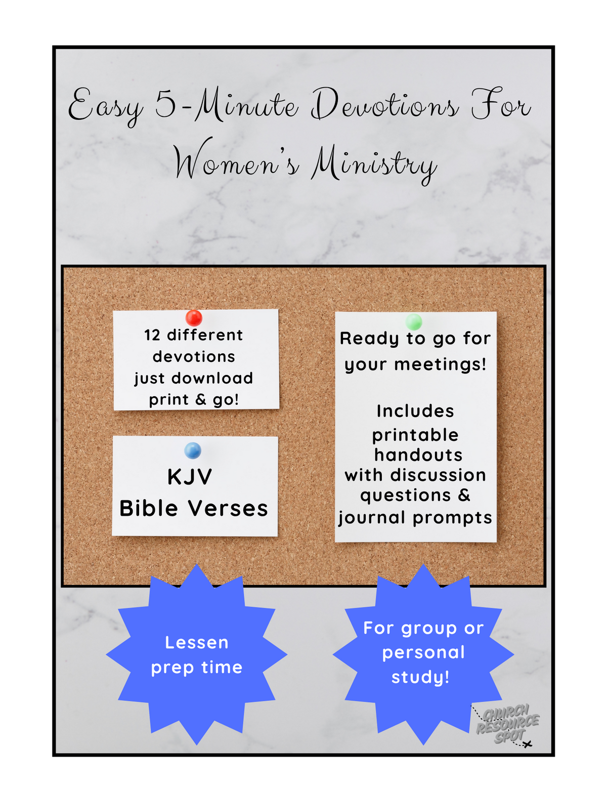 Easy 5-Minute Devotions For Women's Ministry KJV