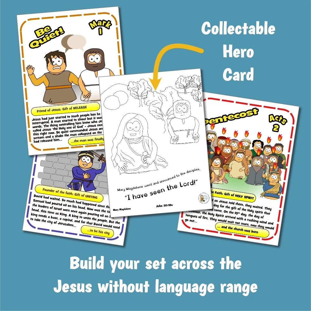 Mary Magdalene (John 20) Kidmin lesson with crafts and colouring