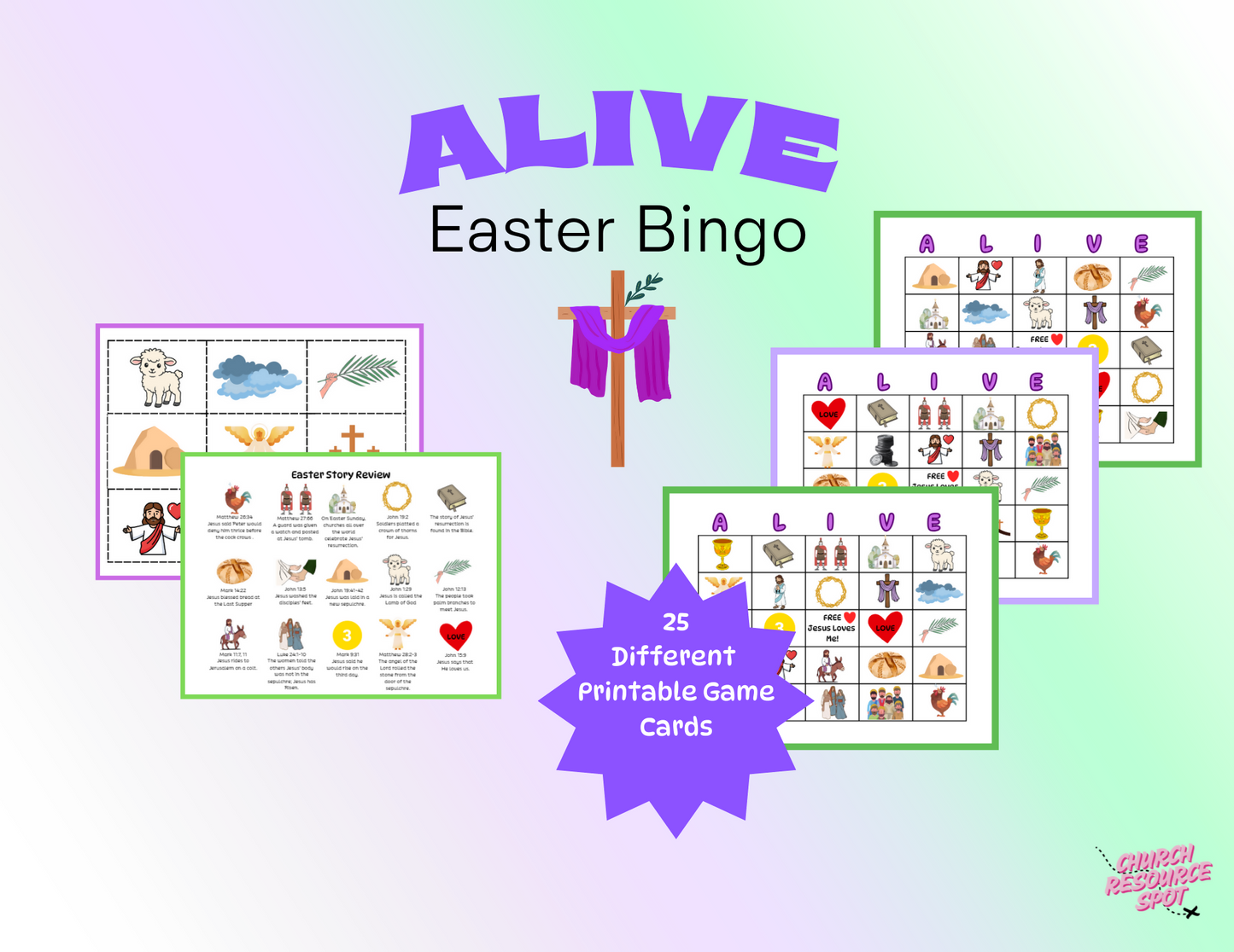 Alive Easter Bingo - KJV