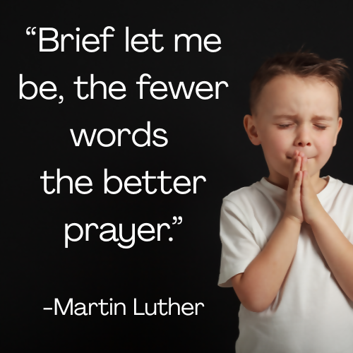 Children and Youth Sermon - "Martin Luther & The Habit of Prayer"
