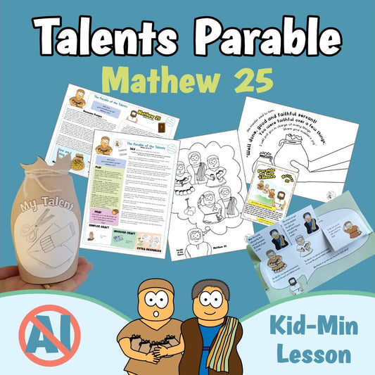 Matthew 25 - Parable of the Talents | Ministry lesson, Bible crafts, Games