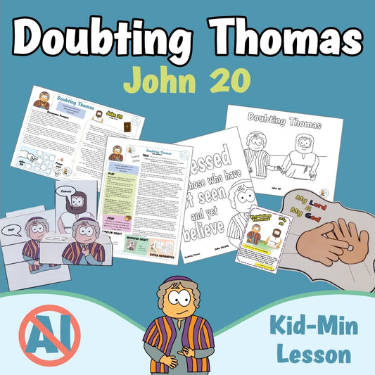 John 20 - Doubting Thomas | Ministry lesson, Bible crafts, Games