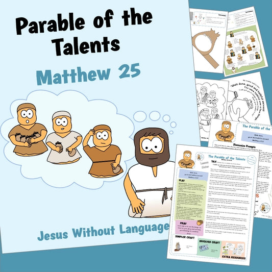 Matthew 25 - Parable of the Talents | Ministry lesson, Bible crafts, Games