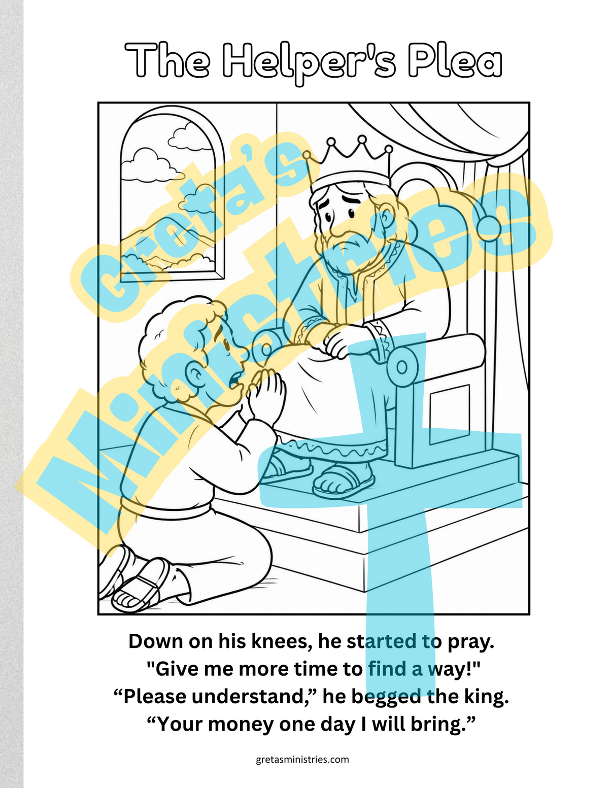 Parable of the Unforgiving Servant | Sunday School Lesson Plan | Puppets | Craft