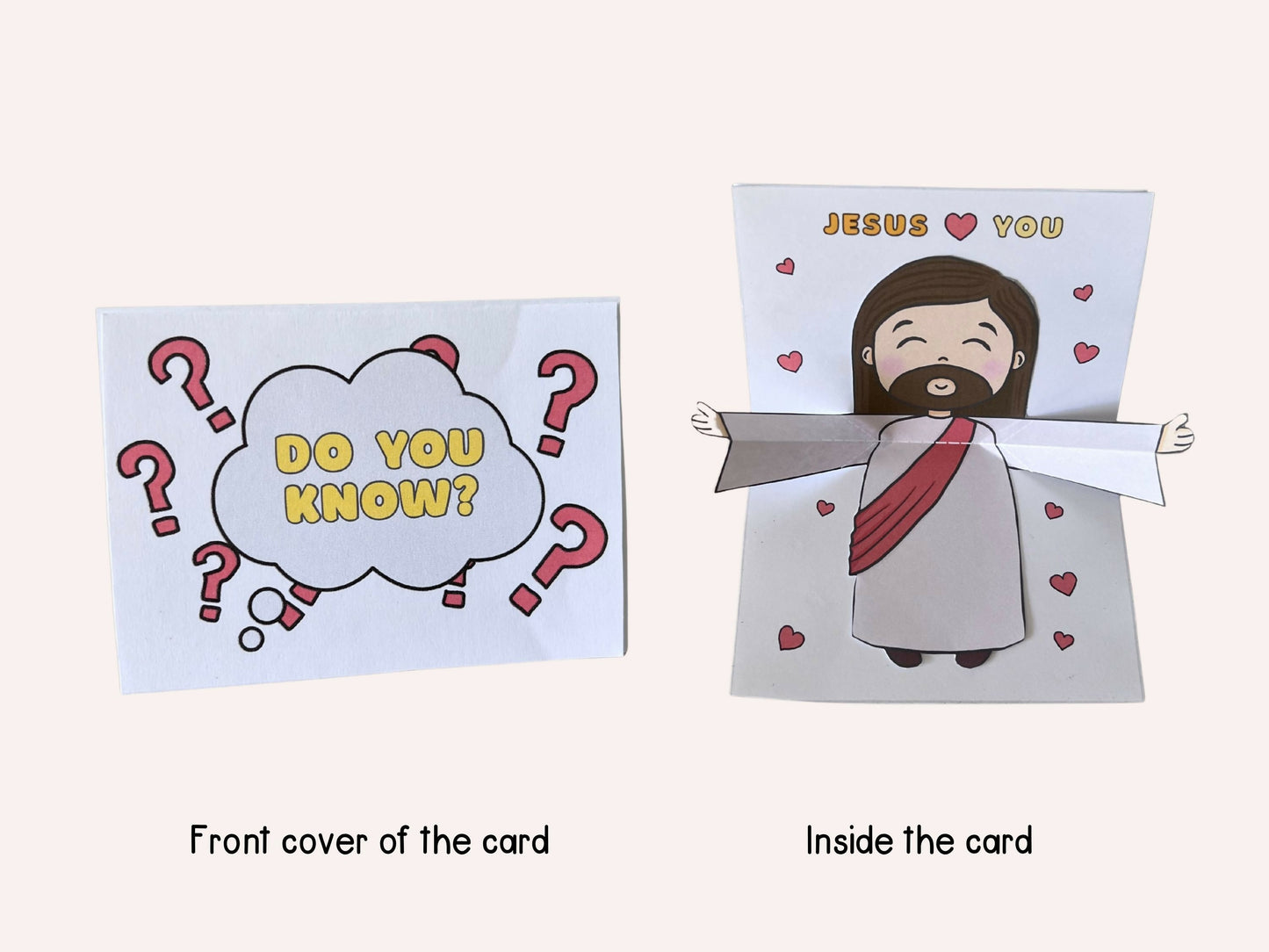 Jesus Love You Pop up Card