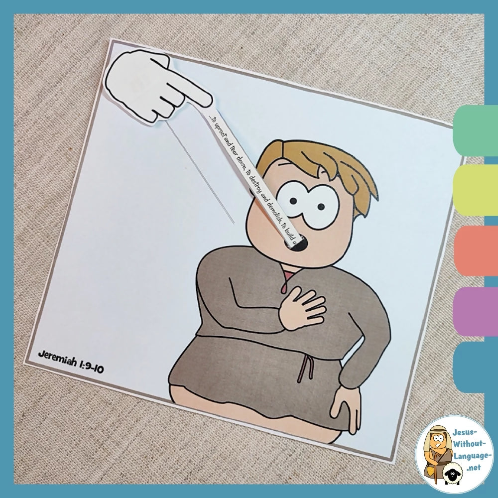 Jeremiah 1 - The Young Prophet | Ministry lesson, Bible crafts, Games