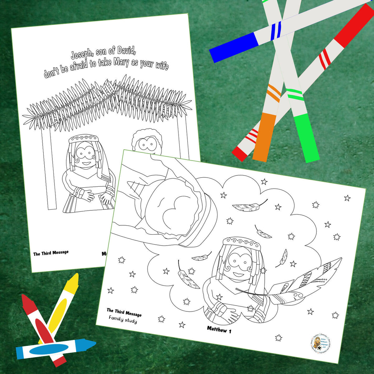 Gabriel's Messages - Advent 3 - Joseph. Kidmin lesson & Bible crafts