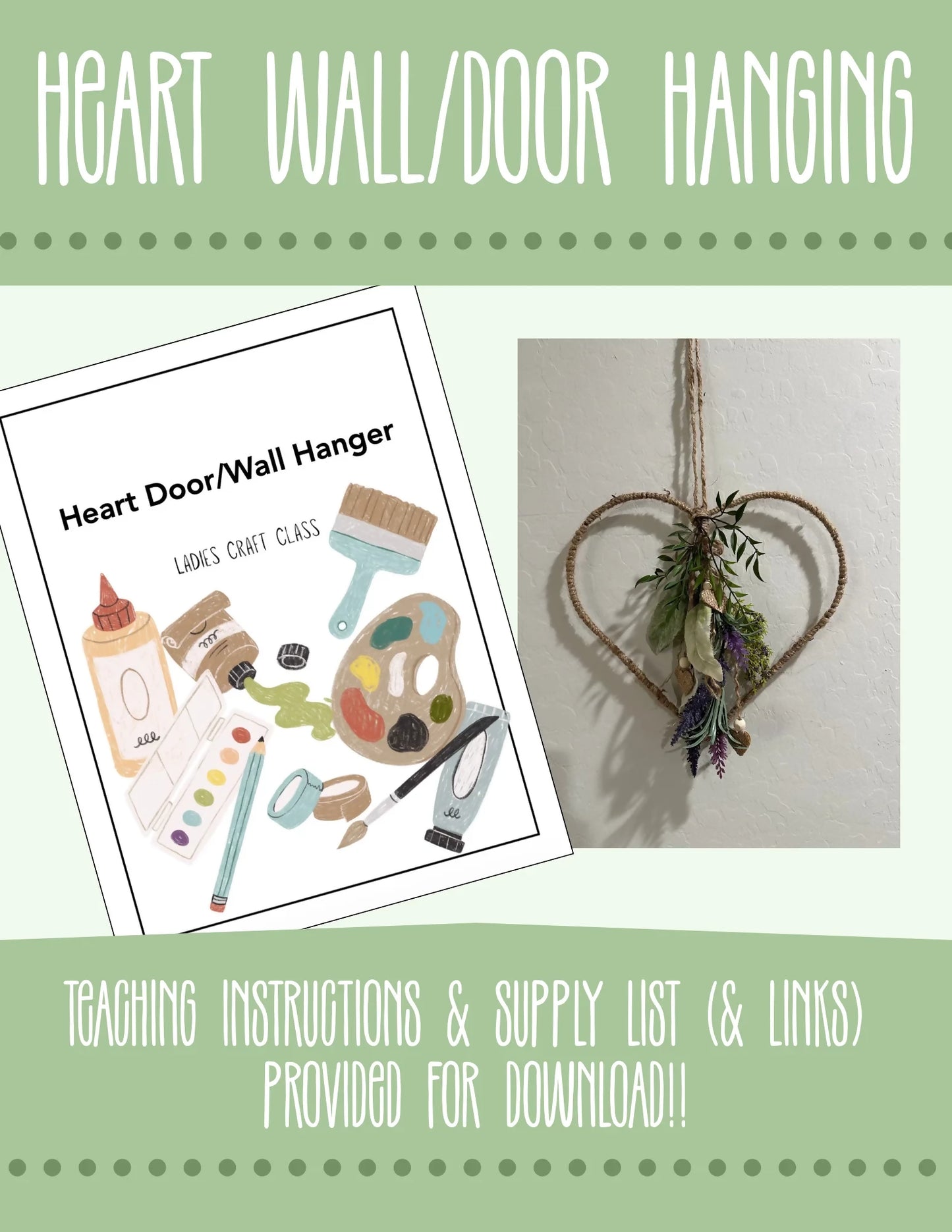 Heart Door Hanging Craft Tutorial