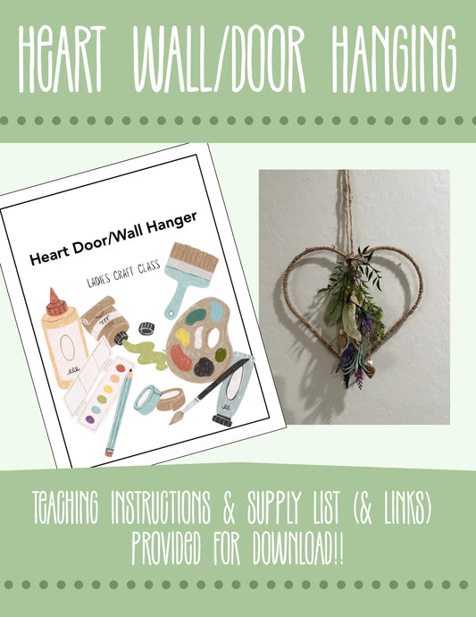 Heart Door Hanging Craft Tutorial