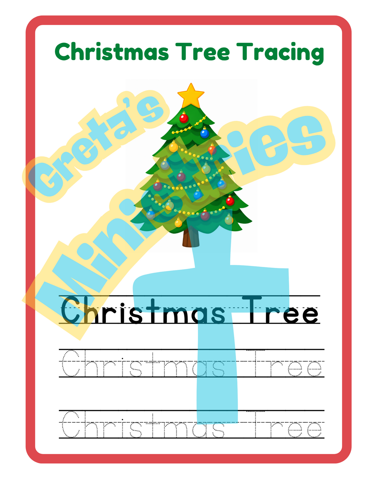 Christmas Tree 3D Craft & Activity Pack | Preschool–1st Grade