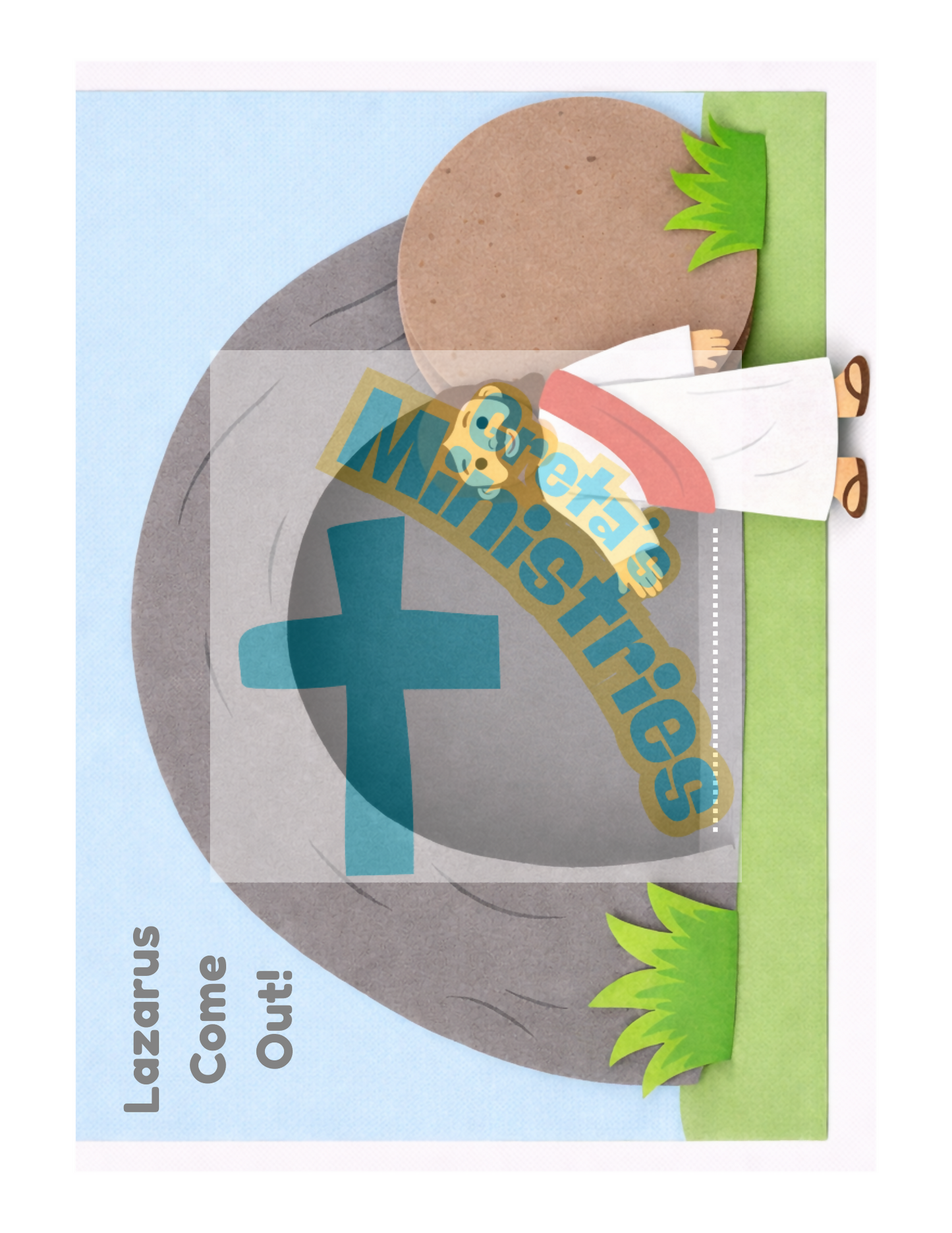 The Raising of Lazarus Bible Story Coloring Book Lesson (Preschool - 1st grade)