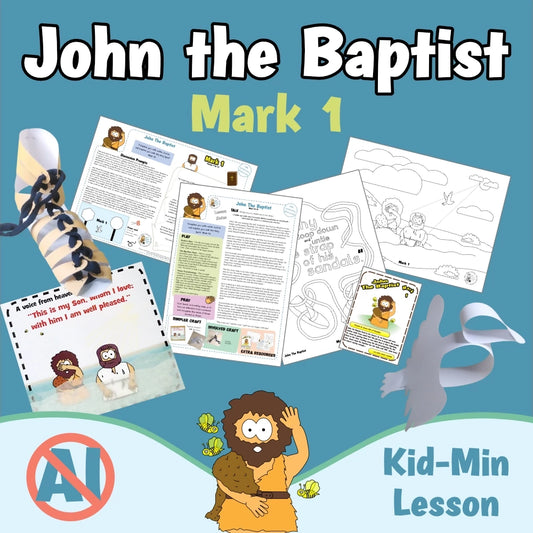 Mark 1 - John the Baptist | Ministry lesson, Bible crafts, Games