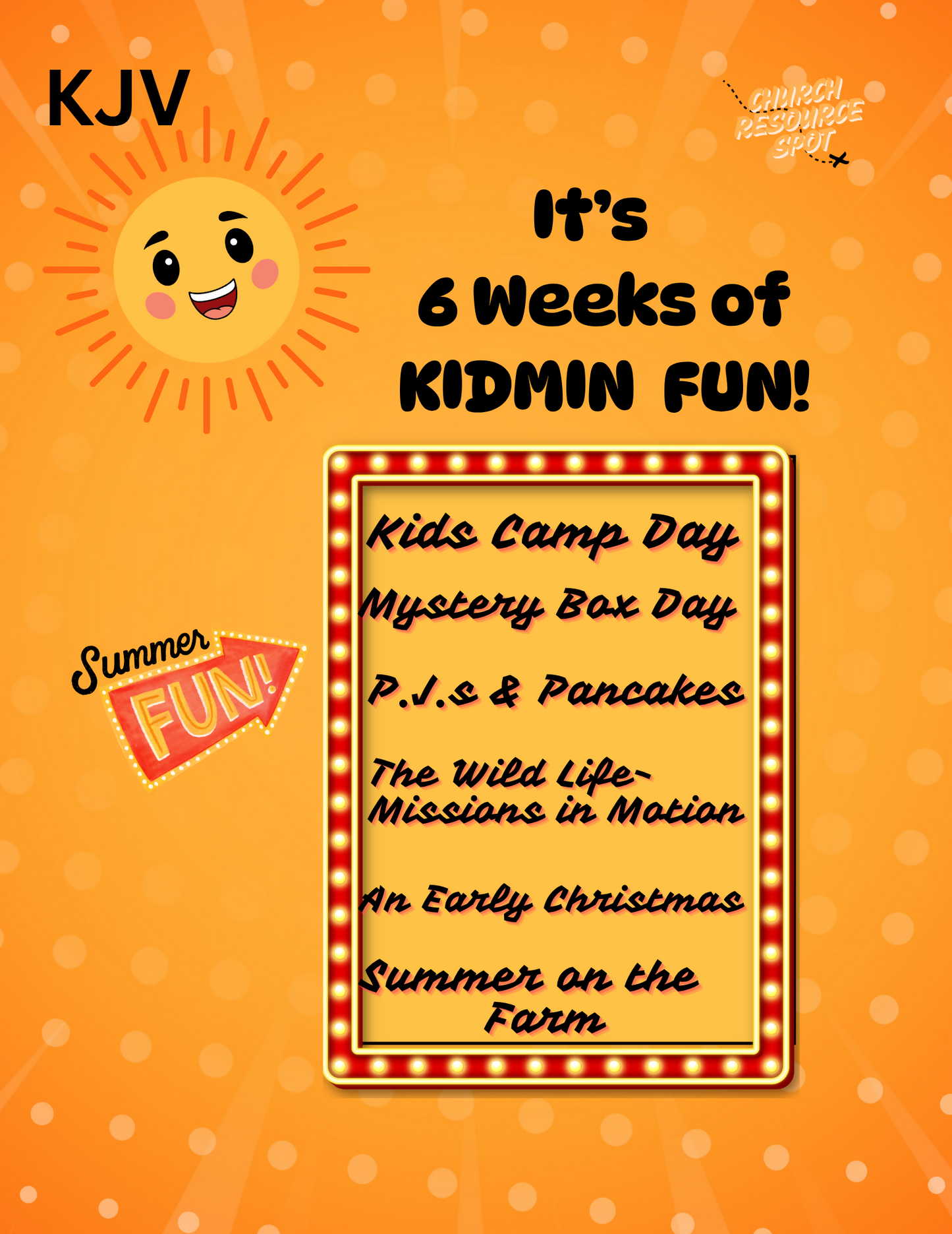 6 Weeks of Kidmin Fun KJV