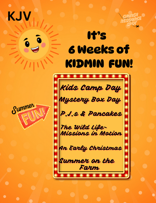 6 Weeks of Kidmin Fun KJV
