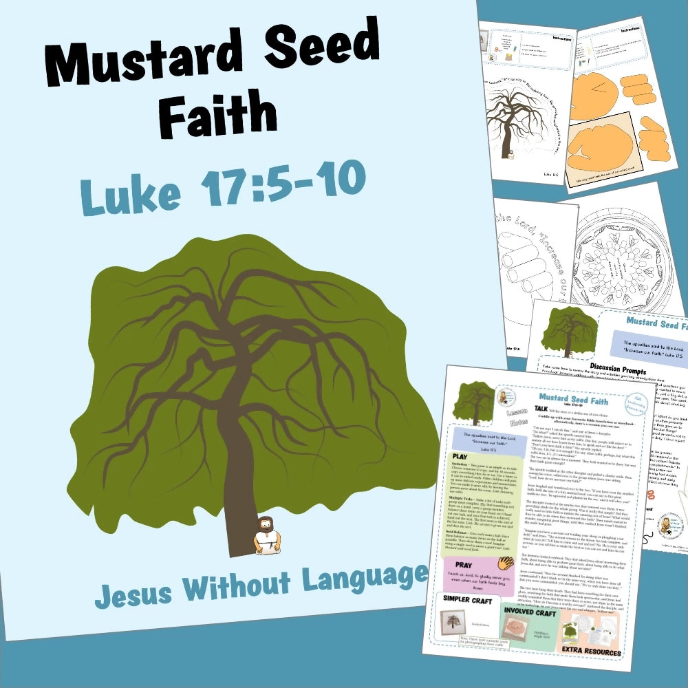 Luke 17 - Mustard Seed Faith | Ministry lesson, Bible crafts, Games