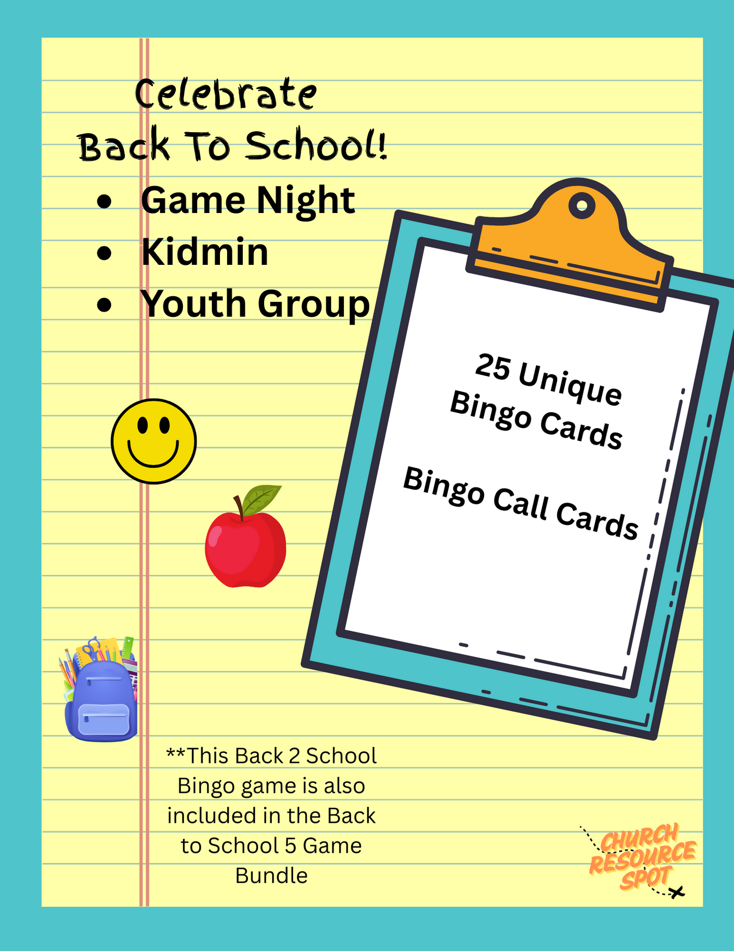 Back 2 School Bingo