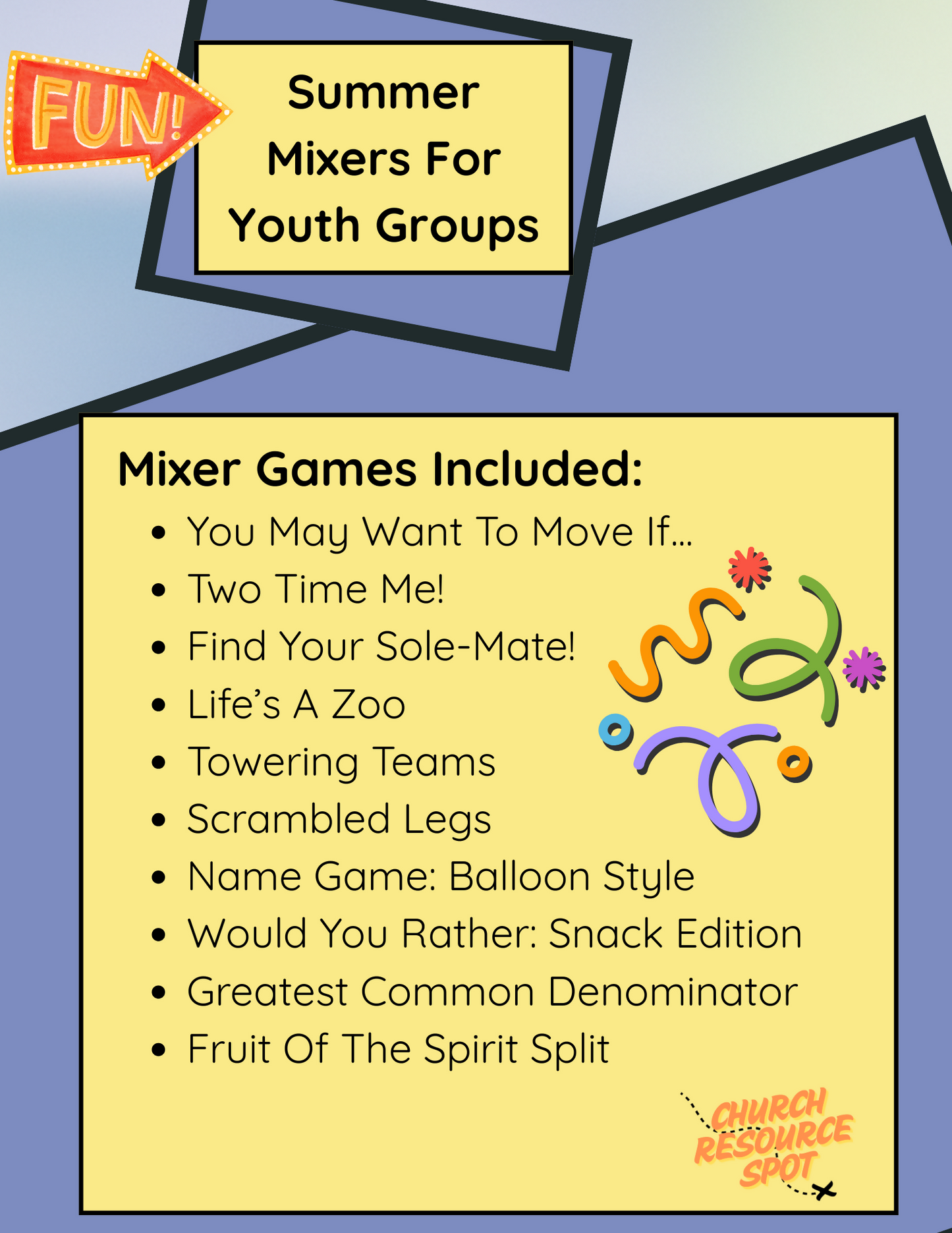 Summer Mixers For Youth Groups