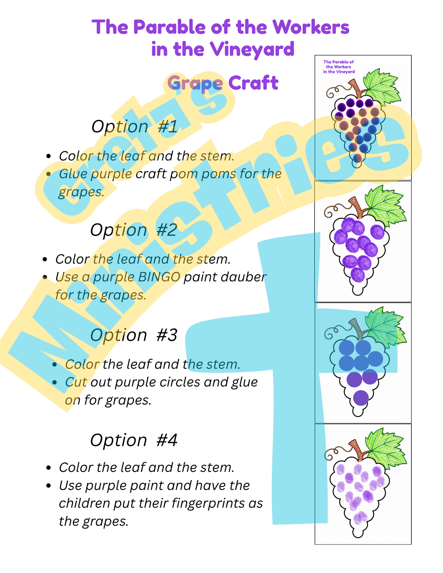 Parable The Workers in the Vineyard | Sunday School Lesson Plan | Crafts & Games