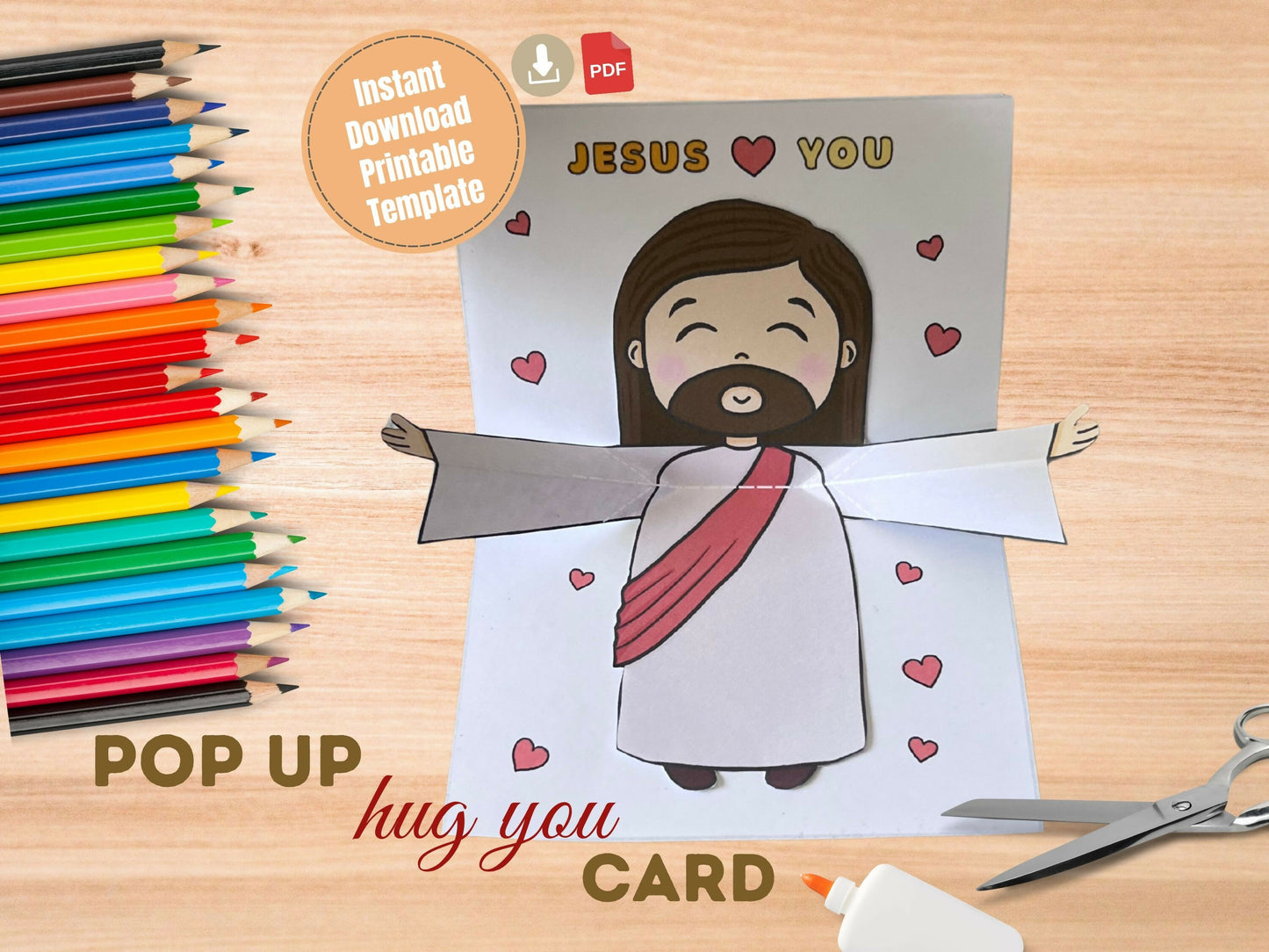 Jesus Love You Pop up Card