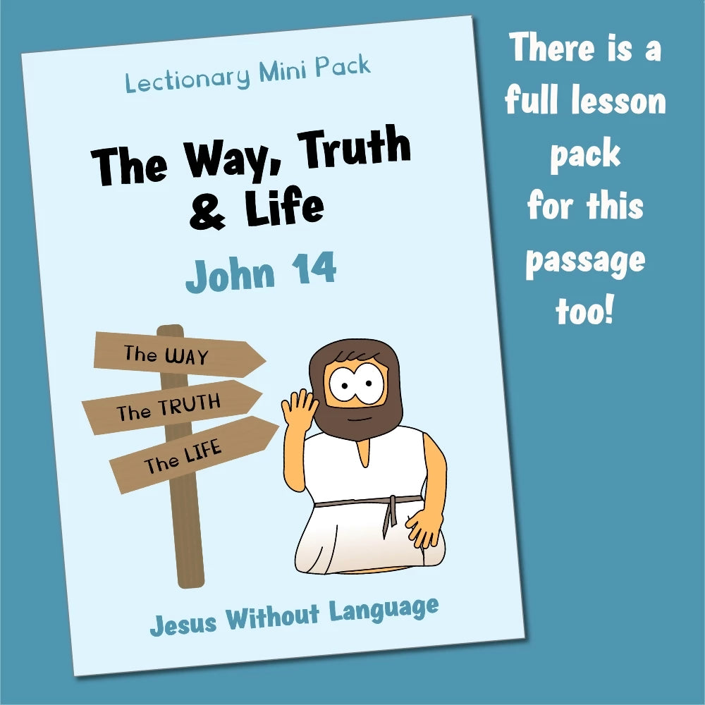 Way Truth and Life (John 14) - Worksheet and Colouring Page