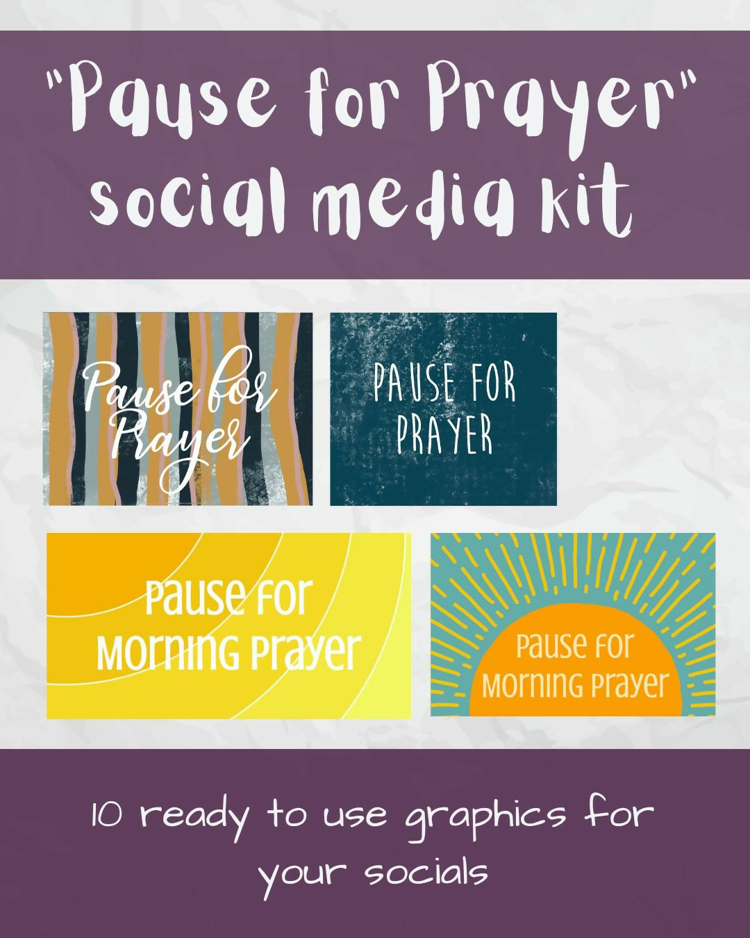 "Pause for Prayer" Social Media Kit