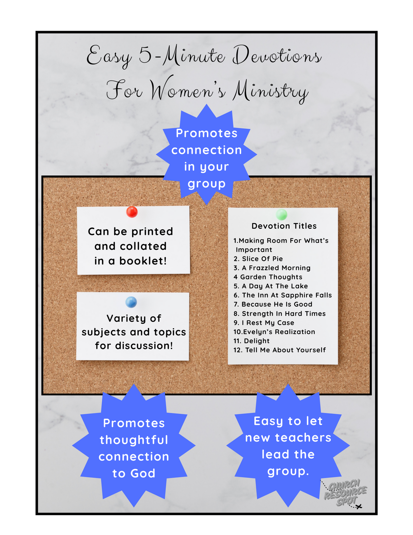 Easy 5-Minute Devotions For Women's Ministry