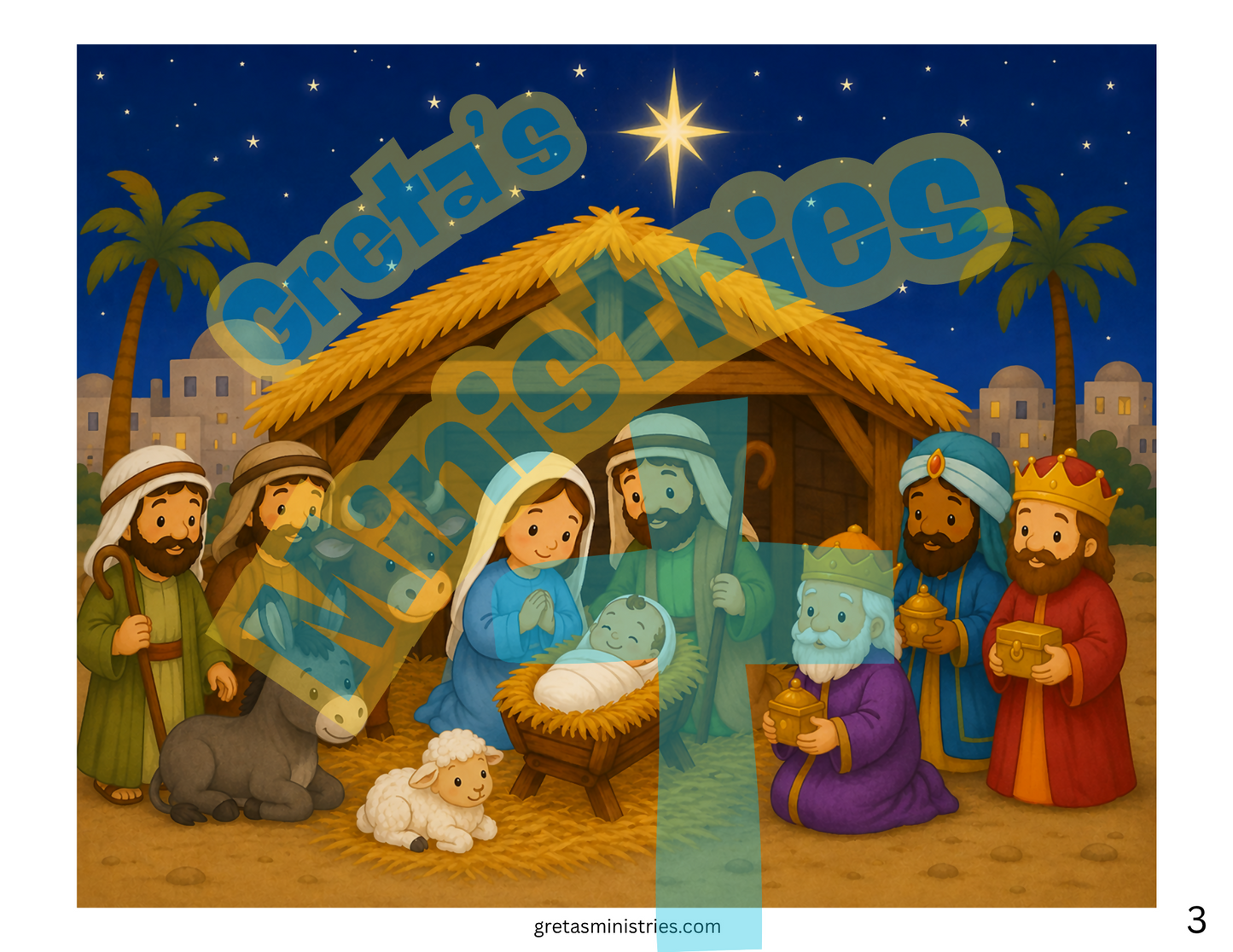 Christmas Nativity Who Is Missing? Game | Preschool–1st Grade Bible Activity