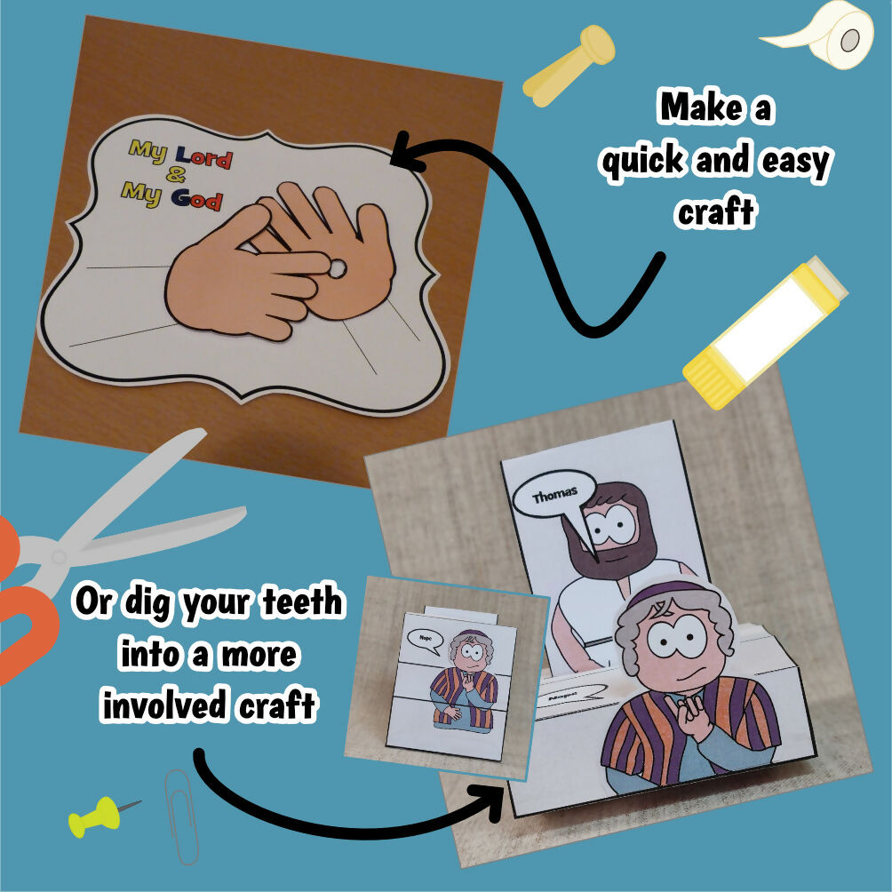 John 20 - Doubting Thomas | Ministry lesson, Bible crafts, Games