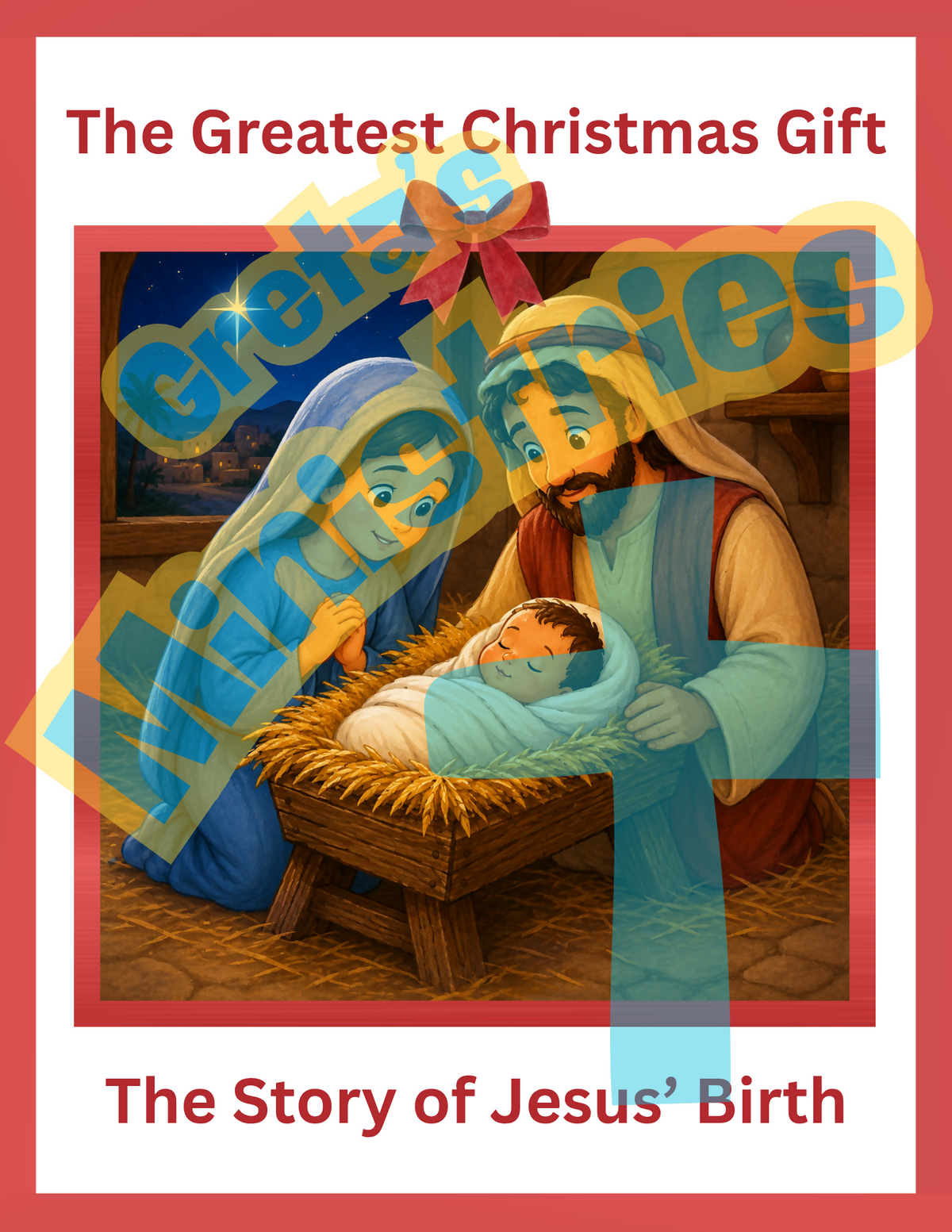 The Greatest Christmas Gift | Birth of Jesus Rhyming Story Posters | PreK–1st gr