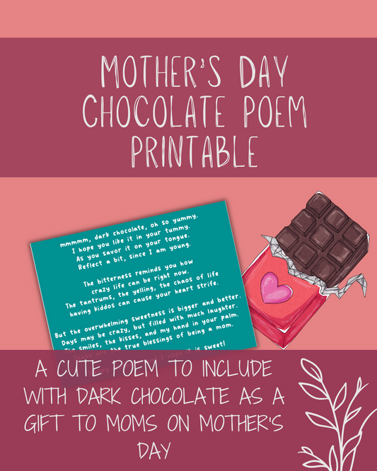 Dark Chocolate Mother's Day Poem