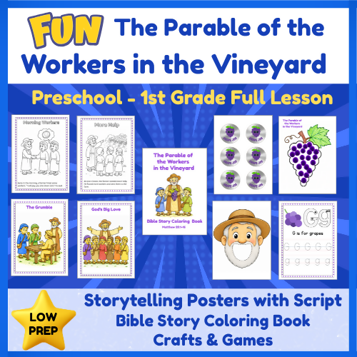Parable The Workers in the Vineyard | Sunday School Lesson Plan | Crafts & Games