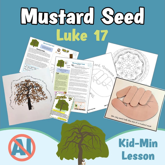 Luke 17 - Mustard Seed Faith | Ministry lesson, Bible crafts, Games
