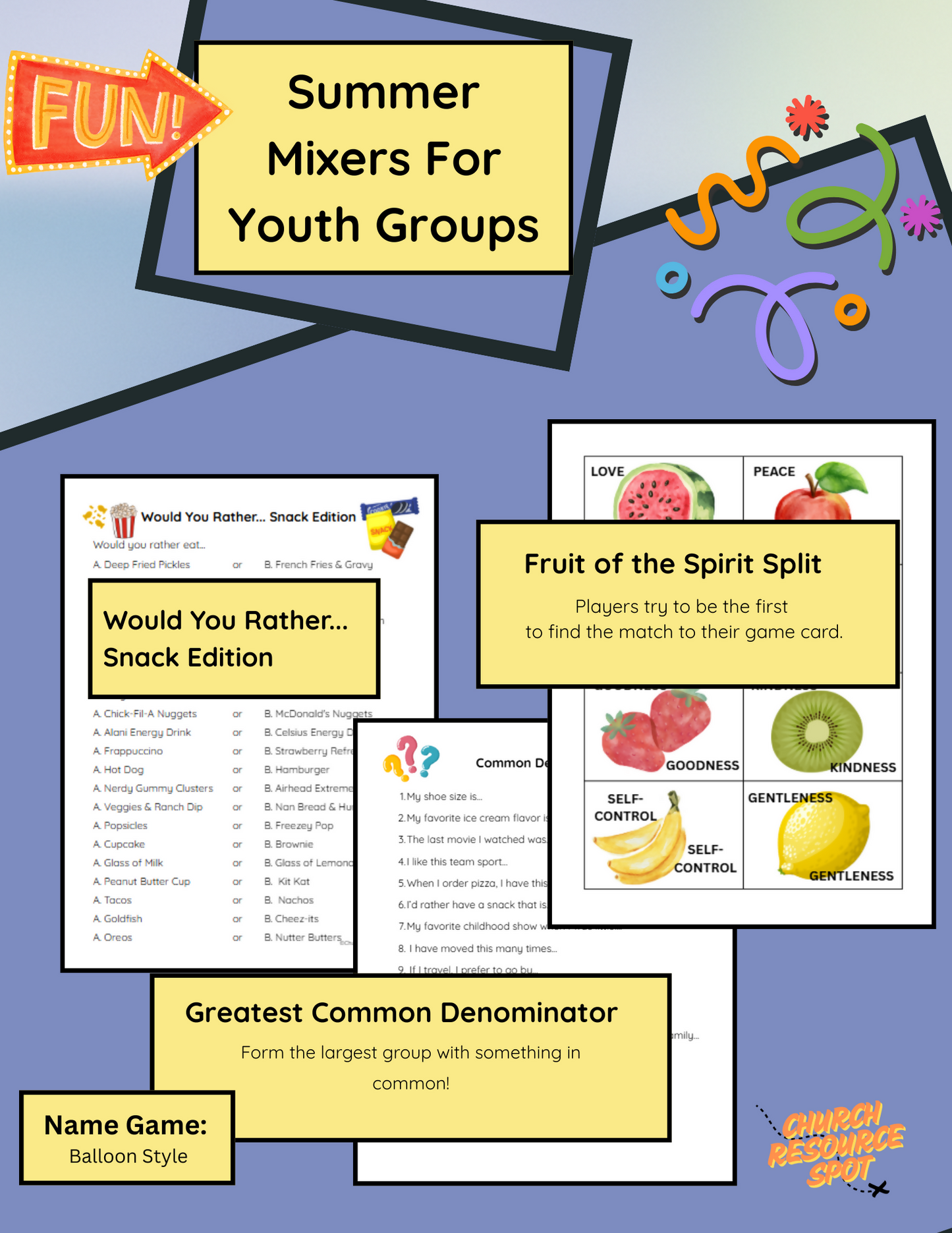 Summer Mixers For Youth Groups