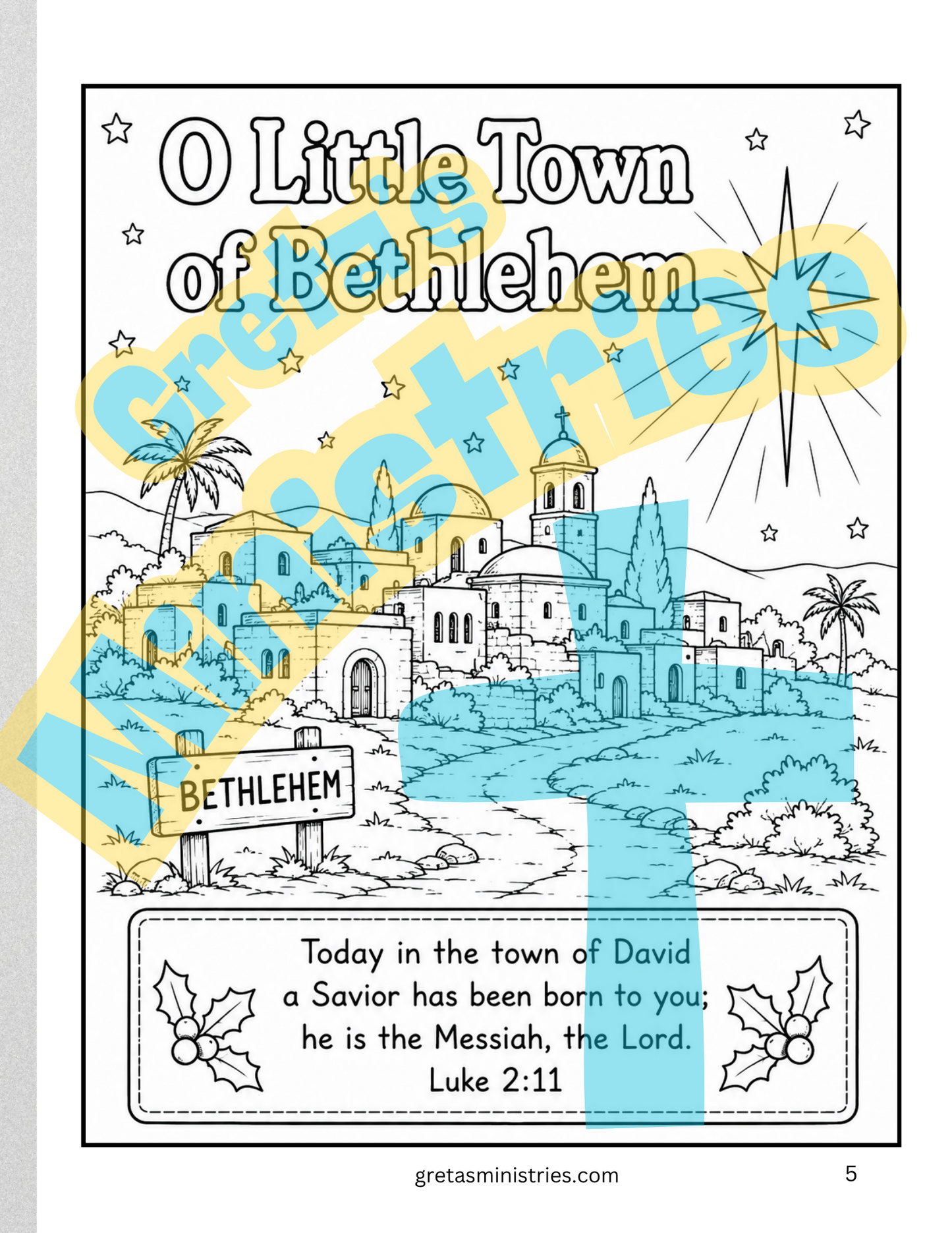 Christmas Carols & Coloring Book | Christian Christmas Songs & Coloring Pages