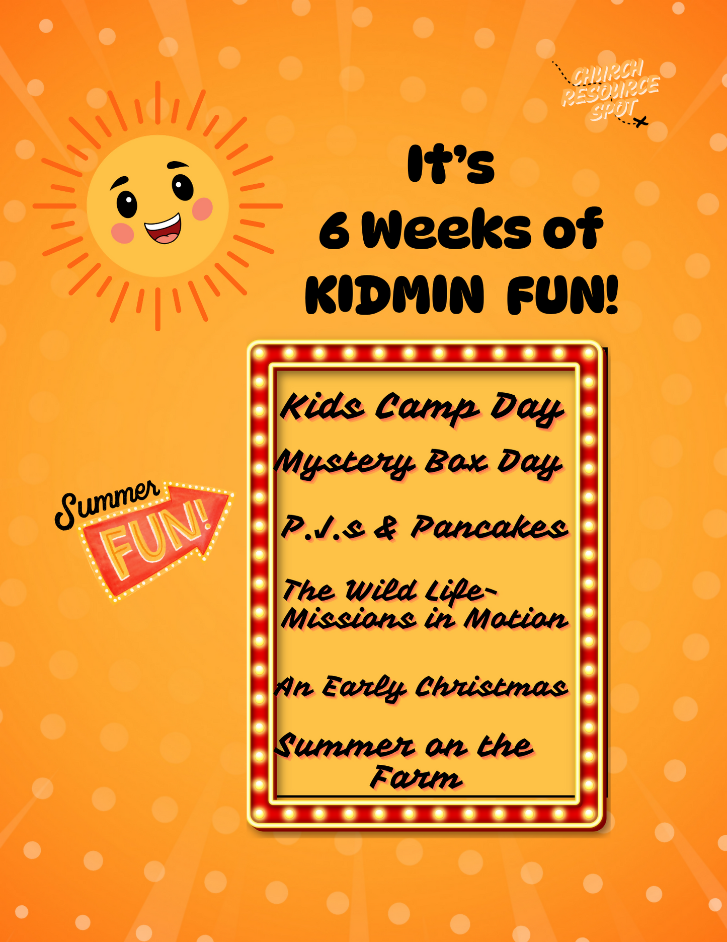 6 Weeks of Kidmin Fun