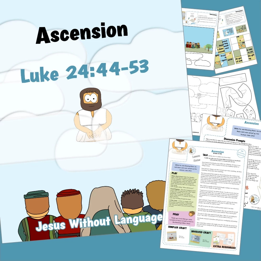 Luke 24 - Ascension | Ministry lesson, Bible crafts, Games