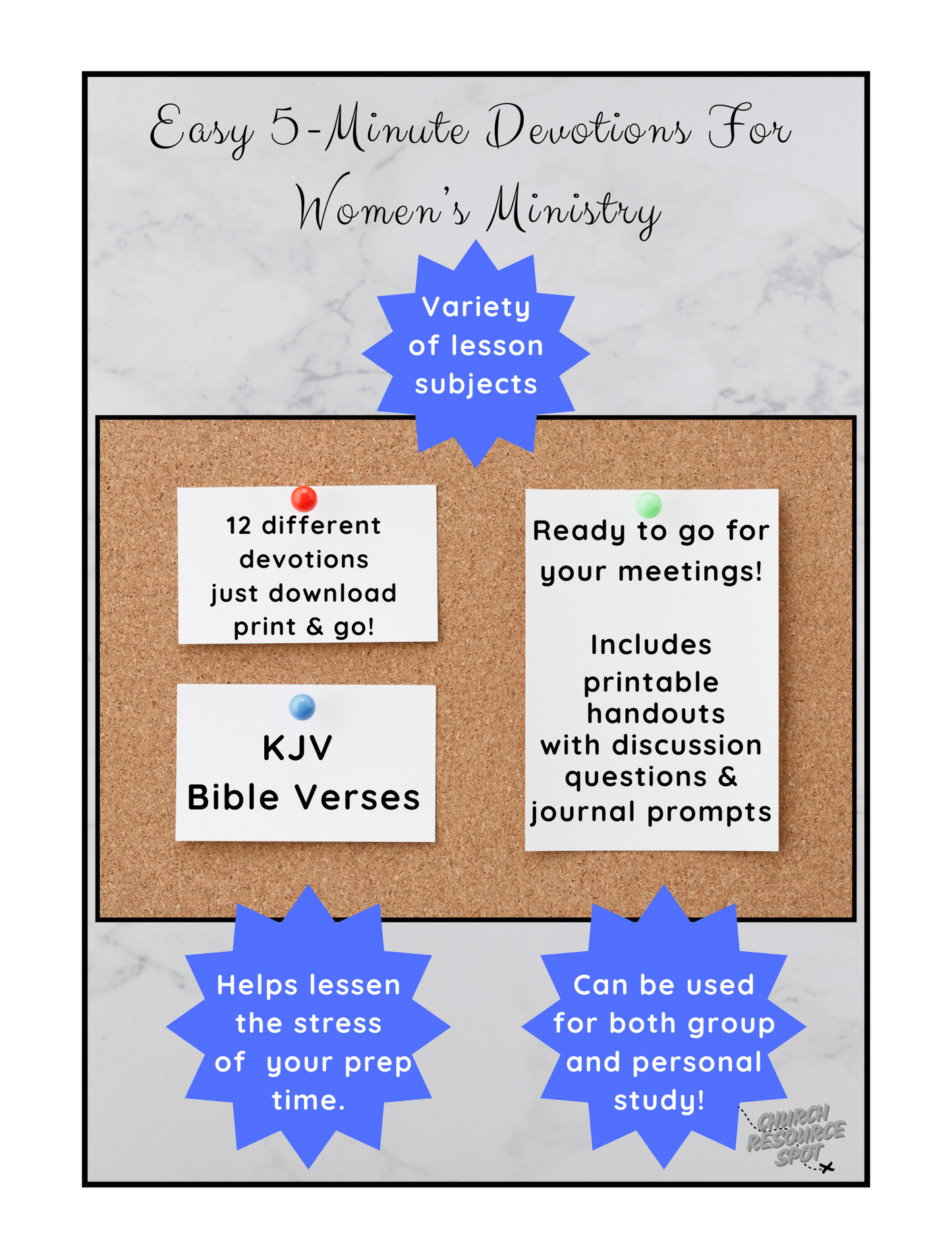 Easy 5-Minute Devotions For Women's Ministry