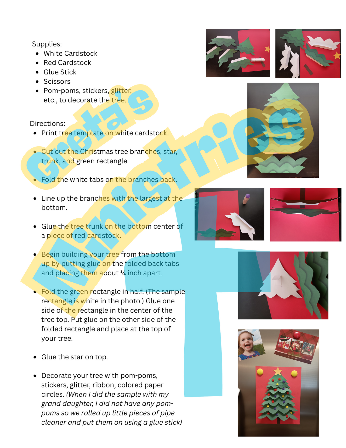Christmas Tree 3D Craft & Activity Pack | Preschool–1st Grade