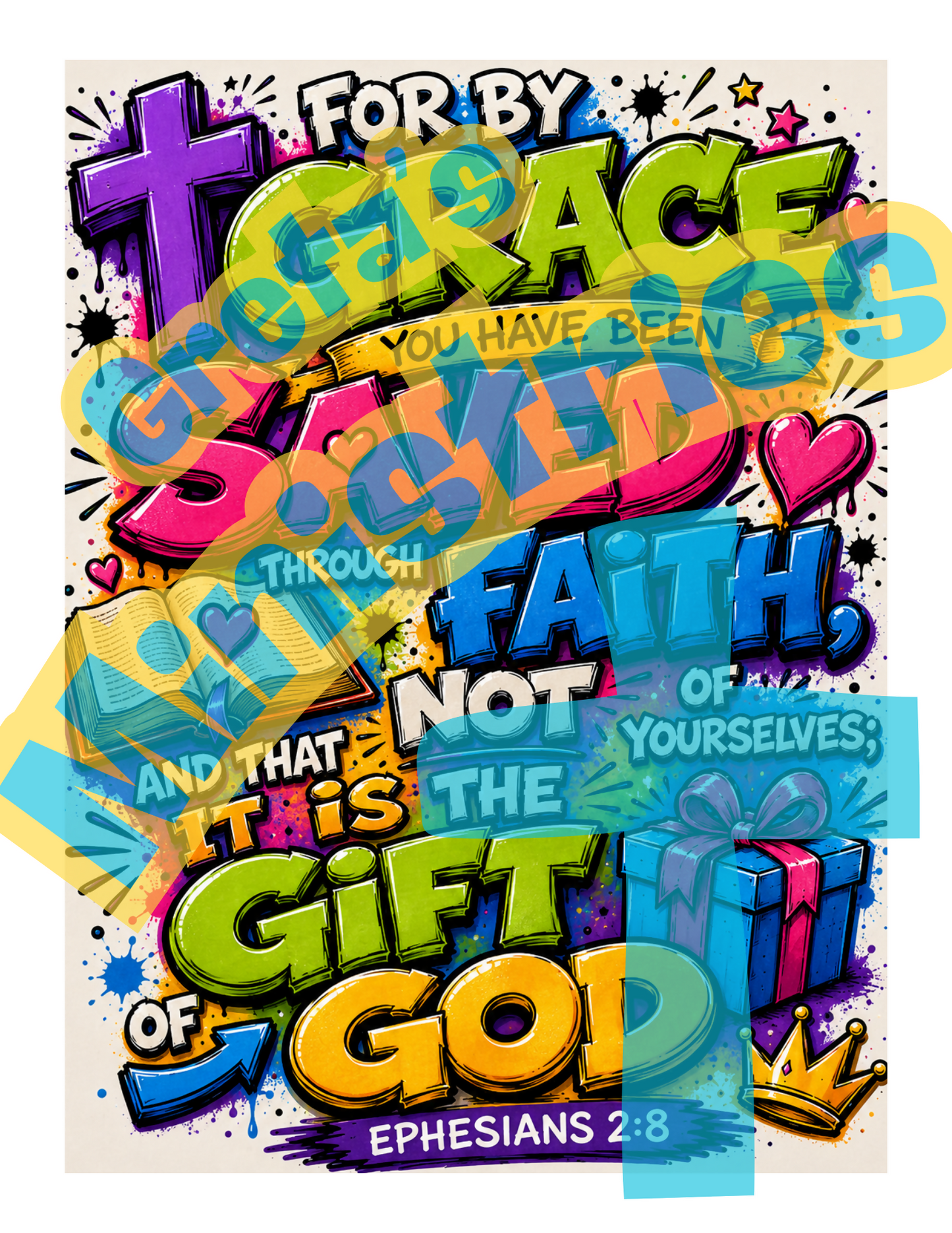 Teen Bible Verse Coloring Pages & Posters Bundle | Faith & Salvation