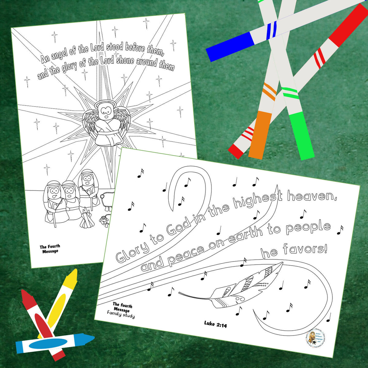 Gabriel's Messages - Advent 4 - Shepherds. Kidmin lesson & Bible crafts