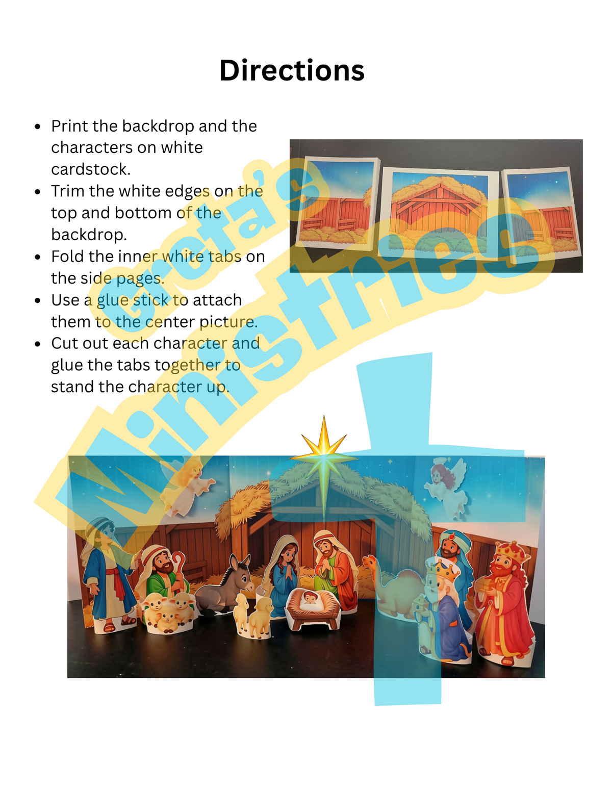 Build the Nativity Scene | Christmas Bible Object Lesson & 3D Class Project