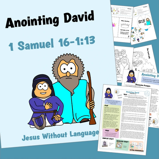1 Samuel 16 - David Anointed | Ministry lesson, Bible crafts, Games